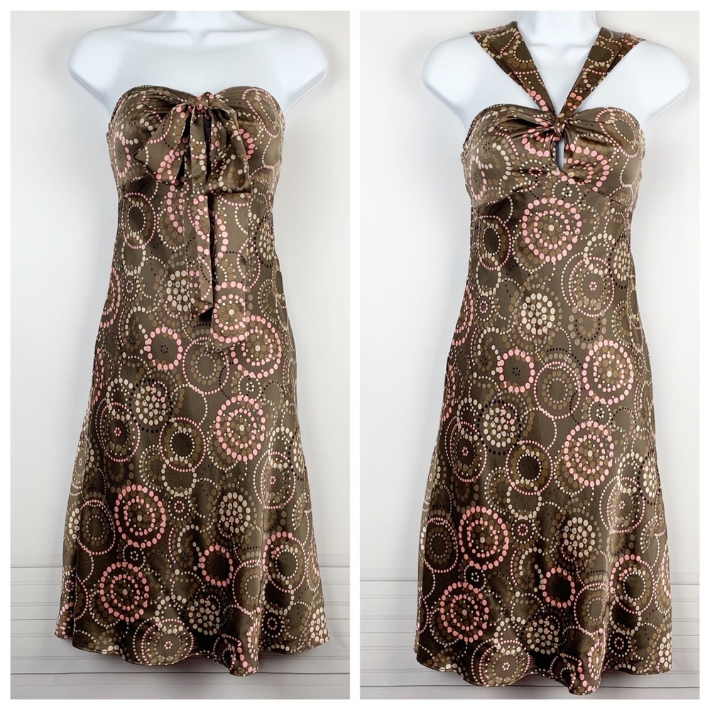 LAUNDRY BY SHELLI SEGAL Silk Halter Dress - Sz.0